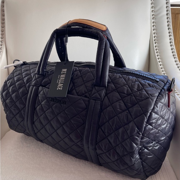 MZ Wallace Handbags - MZ Wallace Morgan Quilted Nylon Duffle Bag NWT